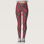 Legging Herança escocesa do clã do teste padrão vermelho<br><div class="desc">Vista acima seu wardrobe do inverno com estas caneleiras de alta qualidade do divertimento que caracterizam um teste padrão escocês vermelho da xadrez de Tartan.  Aperfeiçoe para os feriados ou as atividades e os exercícios diários do inverno.</div>