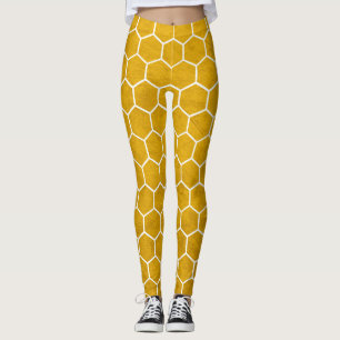 Legging Hexagonal Hexagonal Amarelo