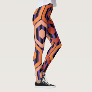 Legging Hexágonos de Halloween