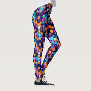 Legging Hexágonos Multicoloridos