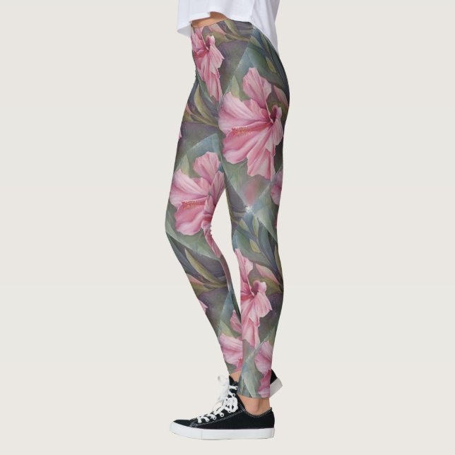 LEGGING HIBISCUS TROPICAL DO PINO | LEGISLAÇÕES FLORÍVEIS (Esquerda)