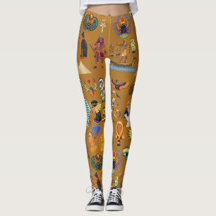 Legging Hieroglifo Egípcio Antigo - Padrão Hieroglifo