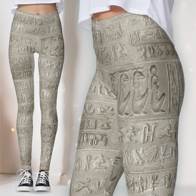 Legging Hieróglifos Egípcios Padrão Grande (Criador carregado)