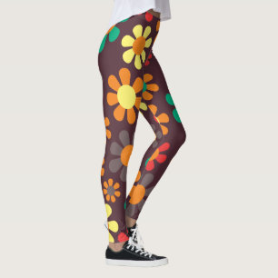 Legging Hippie Daisy Retro