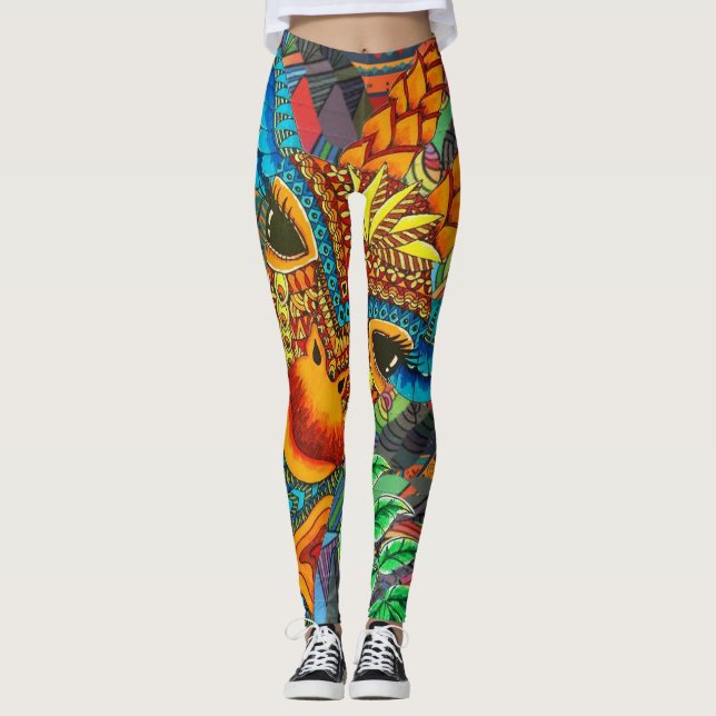 Legging Hippie Giraffe Boho (Frente)