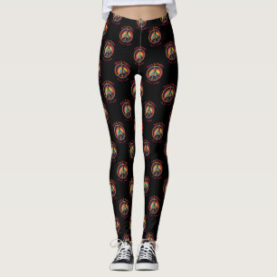 Legging Hippie Tie Dye Cat Amantes da Paz - Sinal Personal