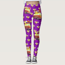 Legging Hippy retro Van os anos 60 1970 " s do smiley do