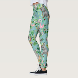 Legging Hipster Exótico Galinhas Design de Koala