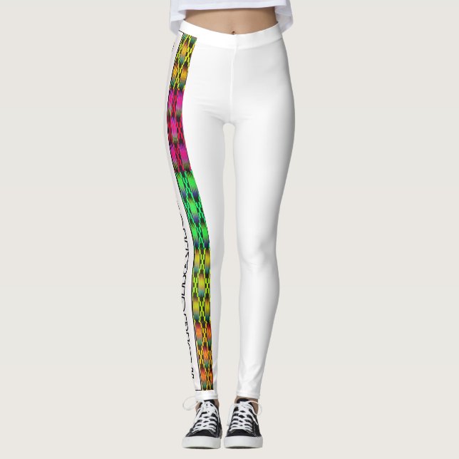 Legging História negra e notável de Kente design (Frente)
