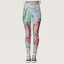 Legging Historic Red Brick Entrance