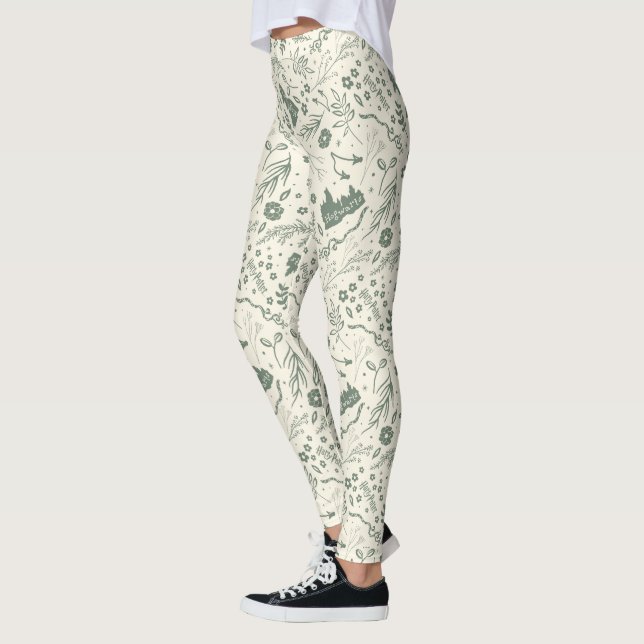 Legging HOGWARTS™ Herbology Magic Patterno (Esquerda)