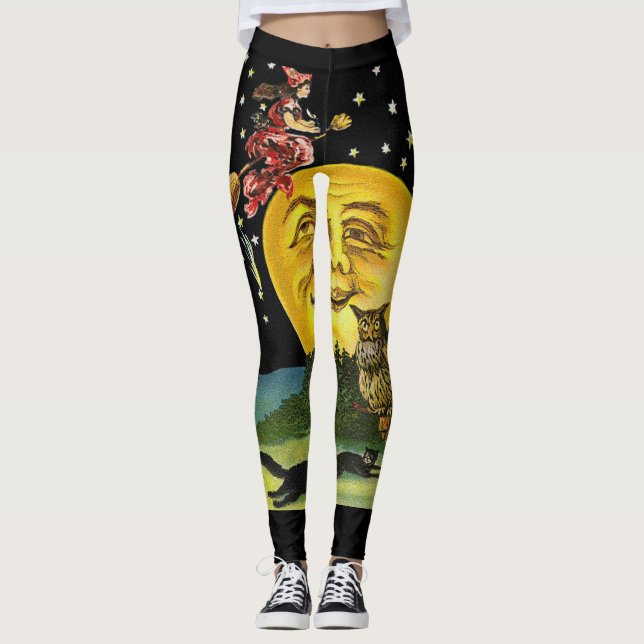 Legging Homem Vintage Na Lua (Frente)
