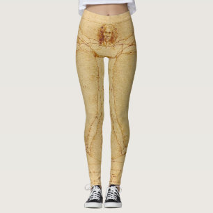 Legging Homem Vitruviano por Leonardo Da Vinci