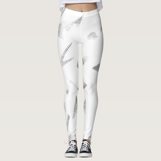 Legging Horizontal, Nuvem de Cinzas (Frente)