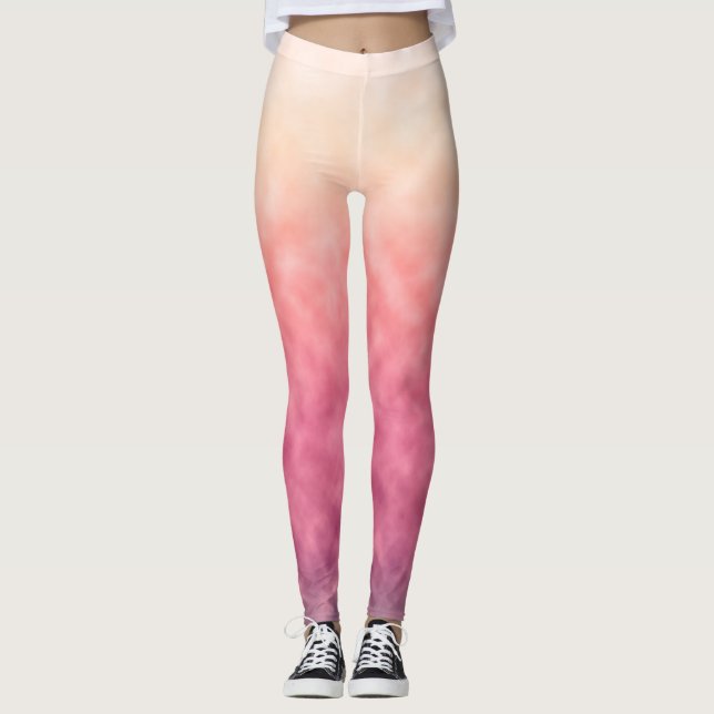 Legging Horizonte de Rosa Desvanecendo (Frente)