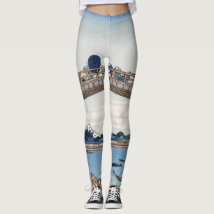 Legging Housai Monte Fuji visto de baixo da ponte masculin