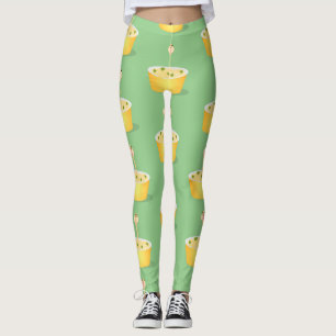 Legging Humor ilustrativo de cobra de desenho de macarrão