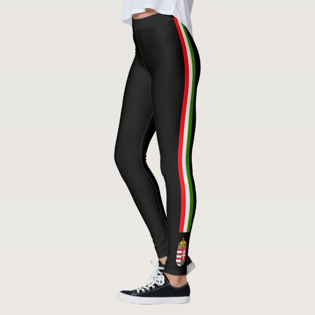 Legging Hungria listra a bandeira (Esquerda)