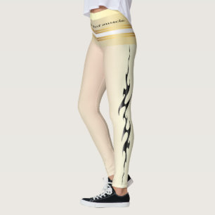 Legging Hustle para aquele músculo que cita o texto amarel