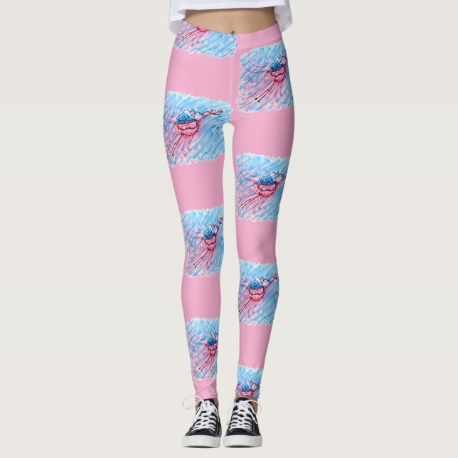 Legging Hydrated Flamingo (Frente)
