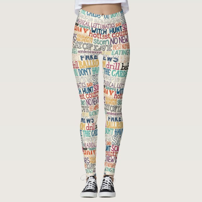 Legging I hate how stupid everything is typography (Frente)