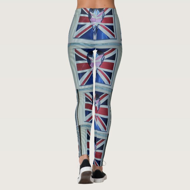 Legging I Love England Art Impressão (Verso)