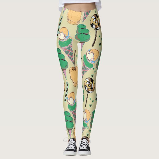 Legging Ice cream pattern | Lollies pattern | lollipop 25 (Frente)