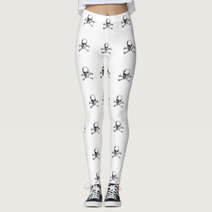 Legging Ícone do crânio e do pirata dos Crossbones