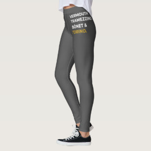 Legging Ícones Alimentares de Torino - Vermute, Tramezzino