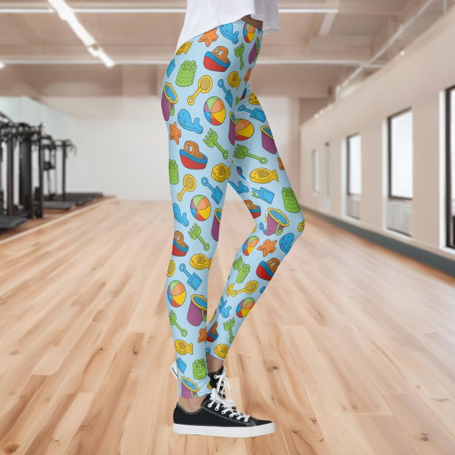 Legging Ícones de Brinquedos de Praia (Criador carregado)