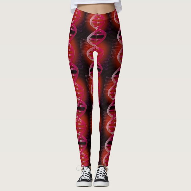 Legging ID de DNA Ciência Vermelha (Frente)