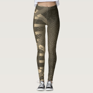 Legging ID de Impressão Digital de DNA Ciência Médica Vint