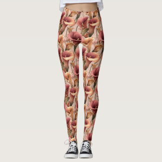 Legging Ideias de Presentes Charm Lilás do Treino Pêssego