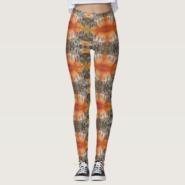 Legging Ideografia da luz Ouro (Frente)
