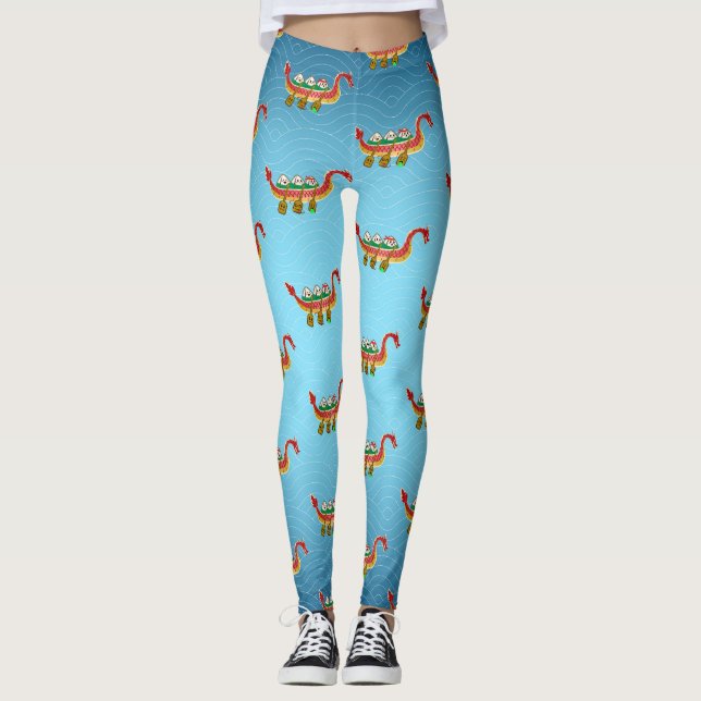 Legging Idiota de Arroz Viciada no Festival do Barco Dragã (Frente)