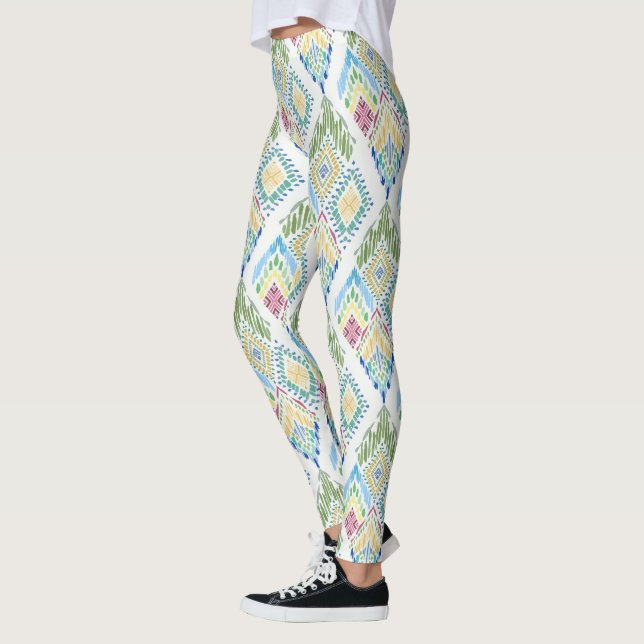 Legging Ikat Floral Sem Olhos Padrão (Esquerda)