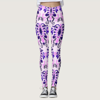 Legging Ikat Watercolor: Étnica Tribal Sem Olhos