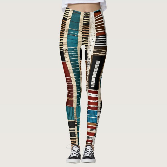 Legging Ilha Caribe Africana de Luxo sofisticada (Frente)