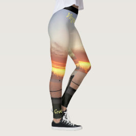 Legging Ilhas Virgens Tropicais Sunset Personalizam