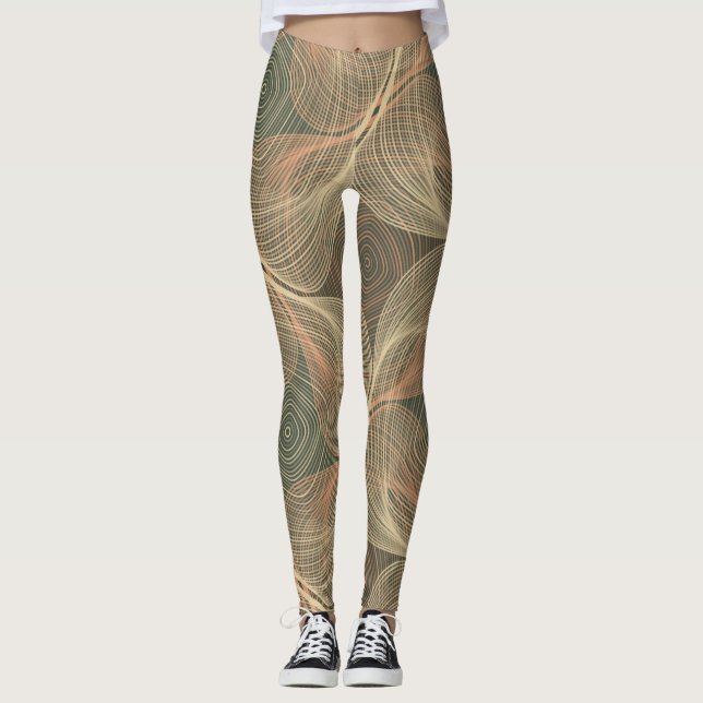 Legging Ilusões Óticas: Intriga Geométrica (Frente)