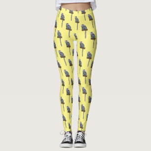 Legging Ilustração comum de desenho animado