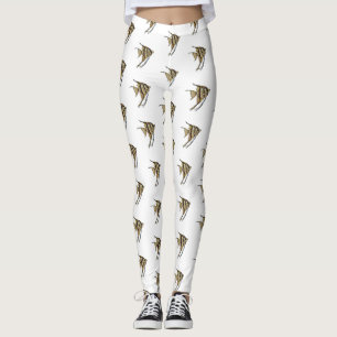 Legging Ilustração de desenho animado de Angelfish