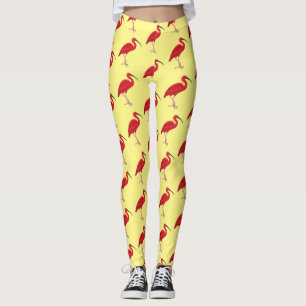 Legging Ilustração de desenho animado de aves Scarlet ib