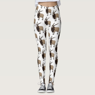 Legging Ilustração de desenho animado de cabra Markhor