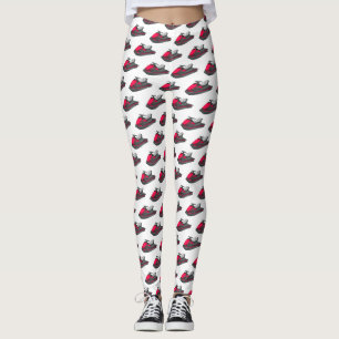 Legging Ilustração de desenho animado de esqui jet