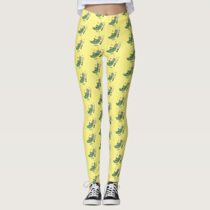 Legging Ilustração de desenho animado de insetos de crí