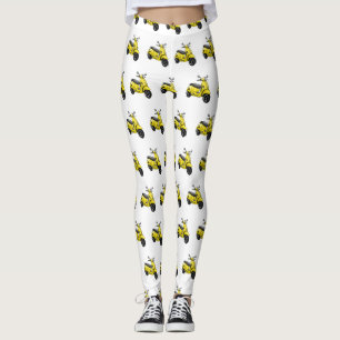 Legging Ilustração de desenho animado de motocicleta