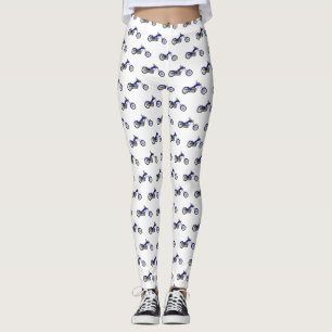 Legging Ilustração de desenho animado de motocicleta Chopp