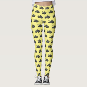 Legging Ilustração de desenho animado do Tanque