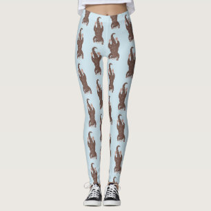Legging Ilustração de desenho animado em lontra